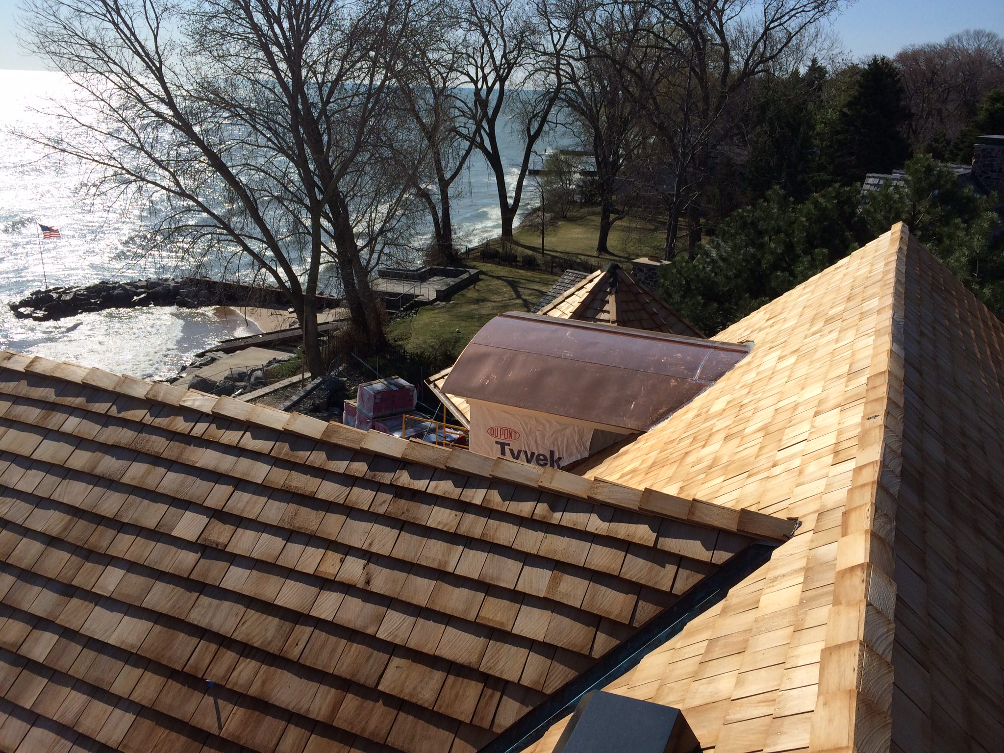 Cedar Shake Vertical Grain Installation Wilmette, IL